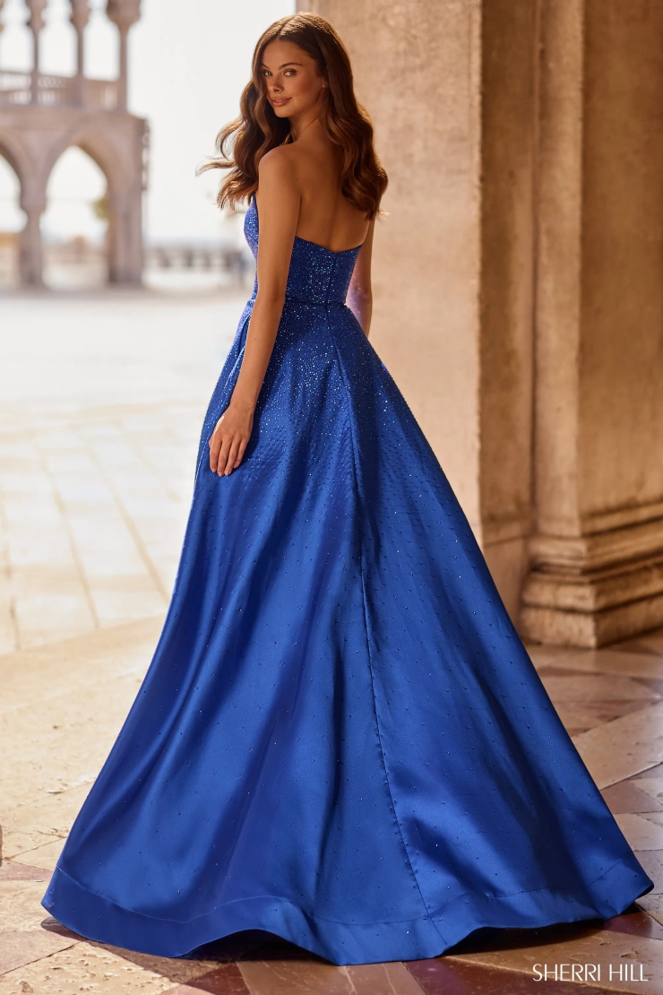 Sherri Hill 57402 #1 default Royal backface vertical picture