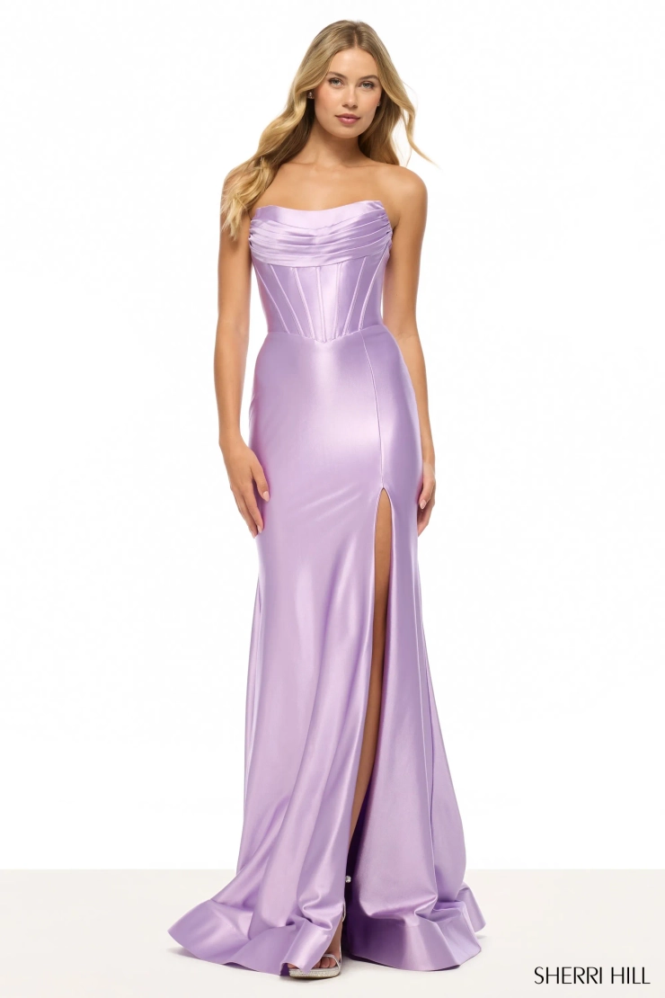 Sherri Hill 57412 #1 Lilac frontface vertical picture