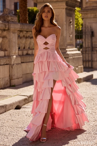 Sherri Hill 57416 $1 Pink frontface vertical thumbnail