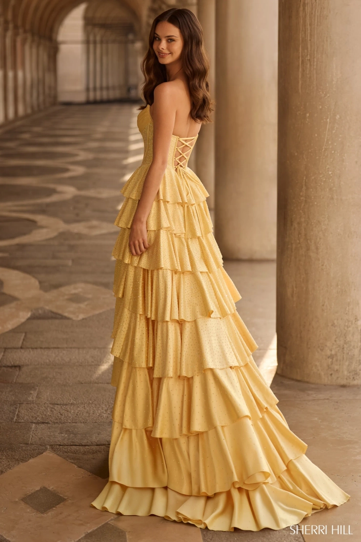 Sherri Hill 57567 #2 default Yellow backface vertical picture