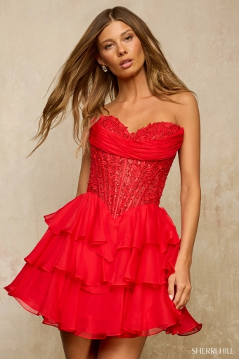 Sherri Hill 57572 $0 default Red frontface vertical cropped thumbnail