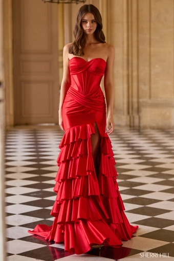 Sherri Hill 57638 $0 default Red frontface vertical thumbnail