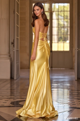 Sherri Hill 57652 $1 default Yellow backface vertical thumbnail