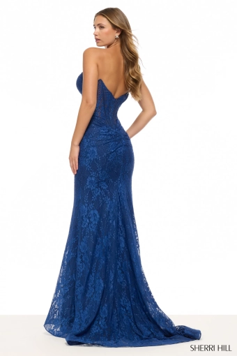 Sherri Hill 57659 $2 default Navy backface vertical thumbnail