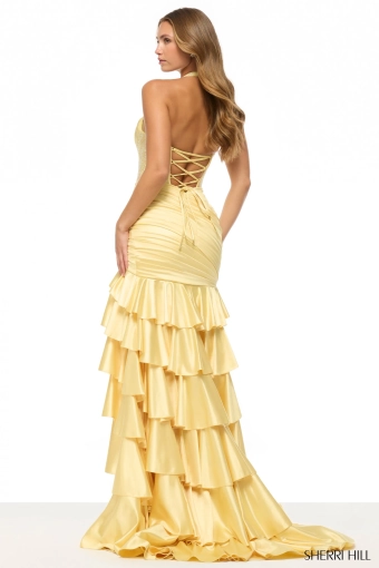 Sherri Hill 57702 $2 default Yellow backface vertical thumbnail