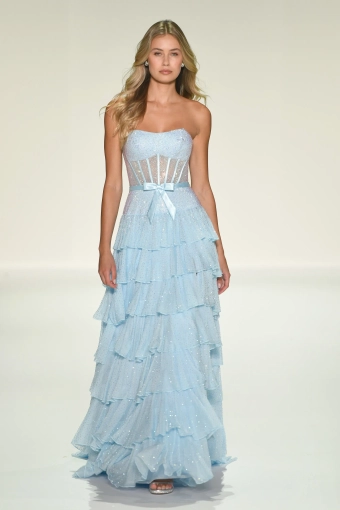 Sherri Hill 57739 $1 Light Blue frontface vertical thumbnail