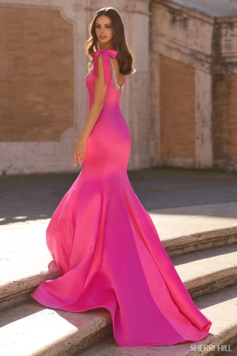 Sherri Hill 57772 $1 default Bright Fuchsia backface vertical thumbnail