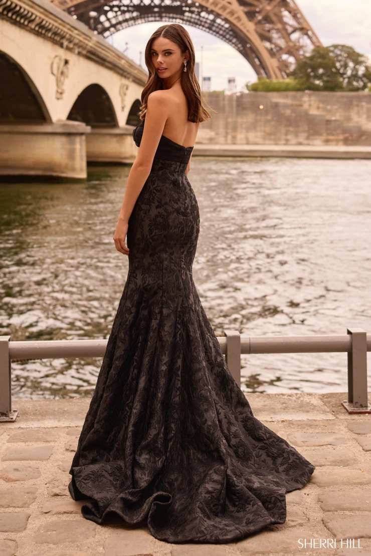 Sherri Hill 57792 #1 default Black backface vertical picture