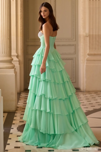 Sherri Hill 57799 $2 default Light Green backface vertical thumbnail