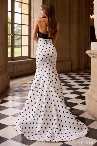 Sherri Hill 57800 $3 default Ivory/Black backface vertical thumbnail