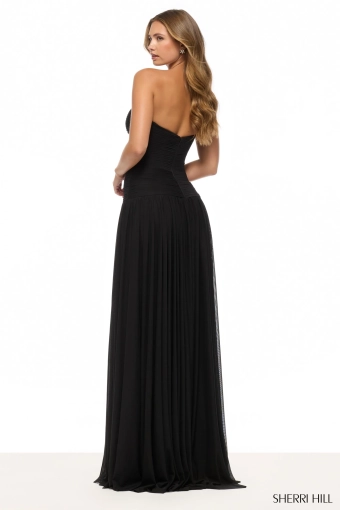 Sherri Hill 57806 $1 default Black backface vertical thumbnail