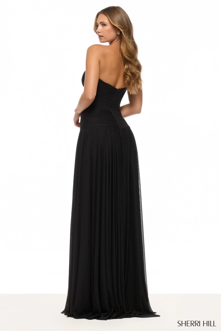 Sherri Hill 57806 #1 default Black backface vertical picture
