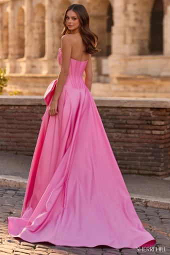 Sherri Hill 57813 $1 default Candy Pink backface vertical thumbnail