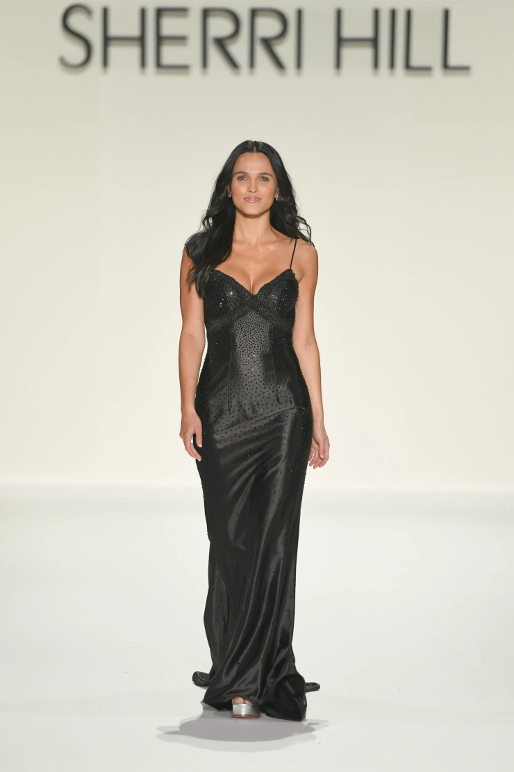 Sherri Hill 57821 #1 Black frontface vertical picture