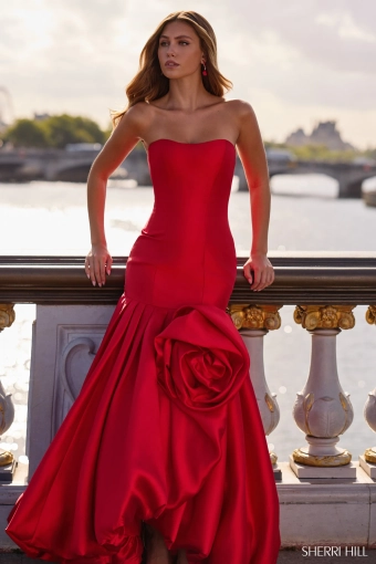 Sherri Hill 57845 $5 Red frontface vertical cropped thumbnail