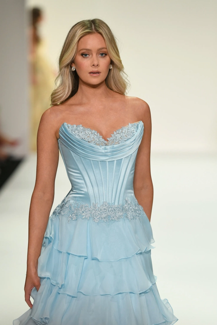 Sherri Hill Style #57868 #7 Light Blue frontface vertical cropped picture