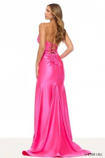 Sherri Hill 57882 $2 default Bright Fuchsia backface vertical thumbnail