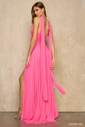 Sherri Hill 57951 $1 default Bright Pink backface vertical thumbnail
