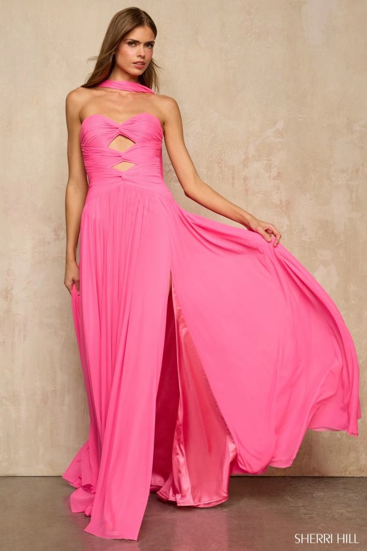 Sherri Hill 57951 #0 default Bright Pink frontface vertical picture