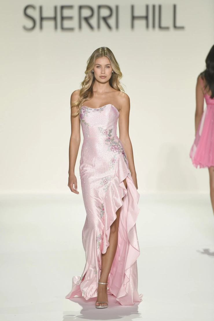 Sherri Hill Style #57984 #1 Pink/Multi frontface vertical picture