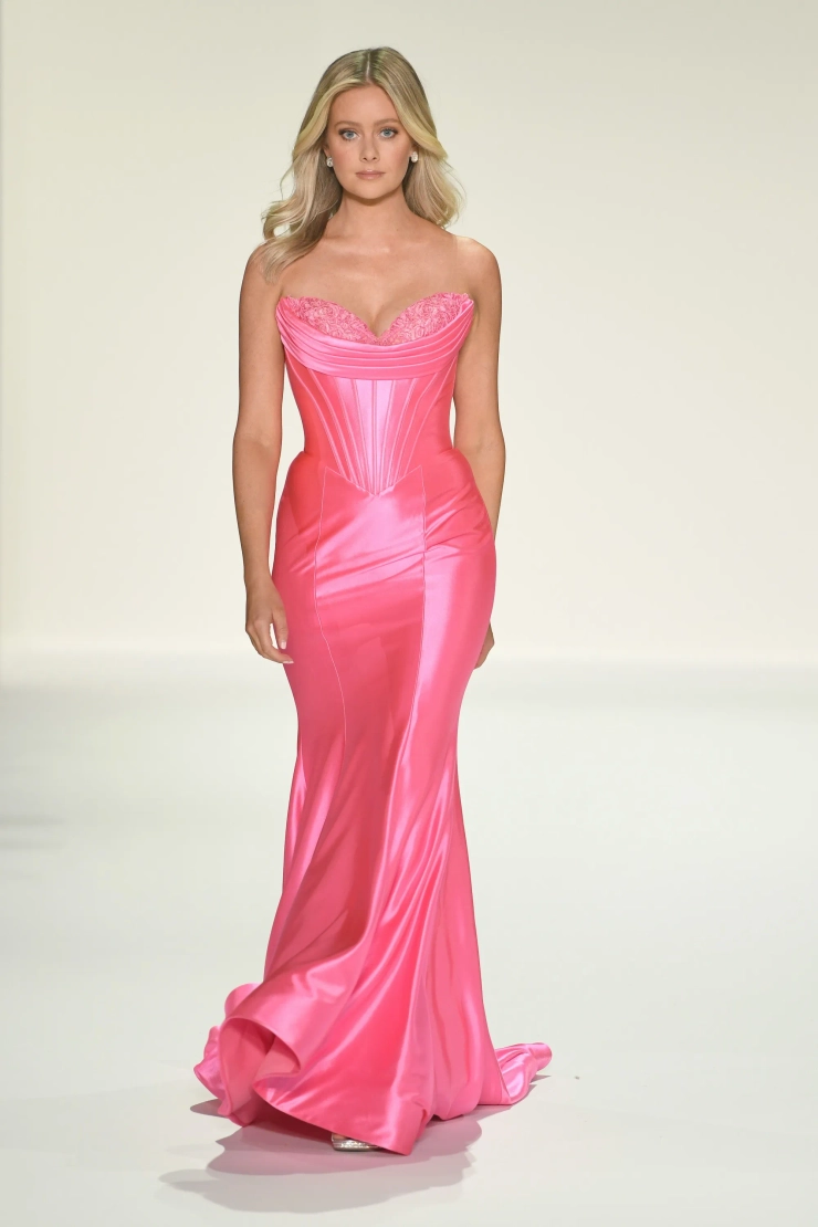 Sherri Hill 57986 #1 Bright Pink frontface vertical picture