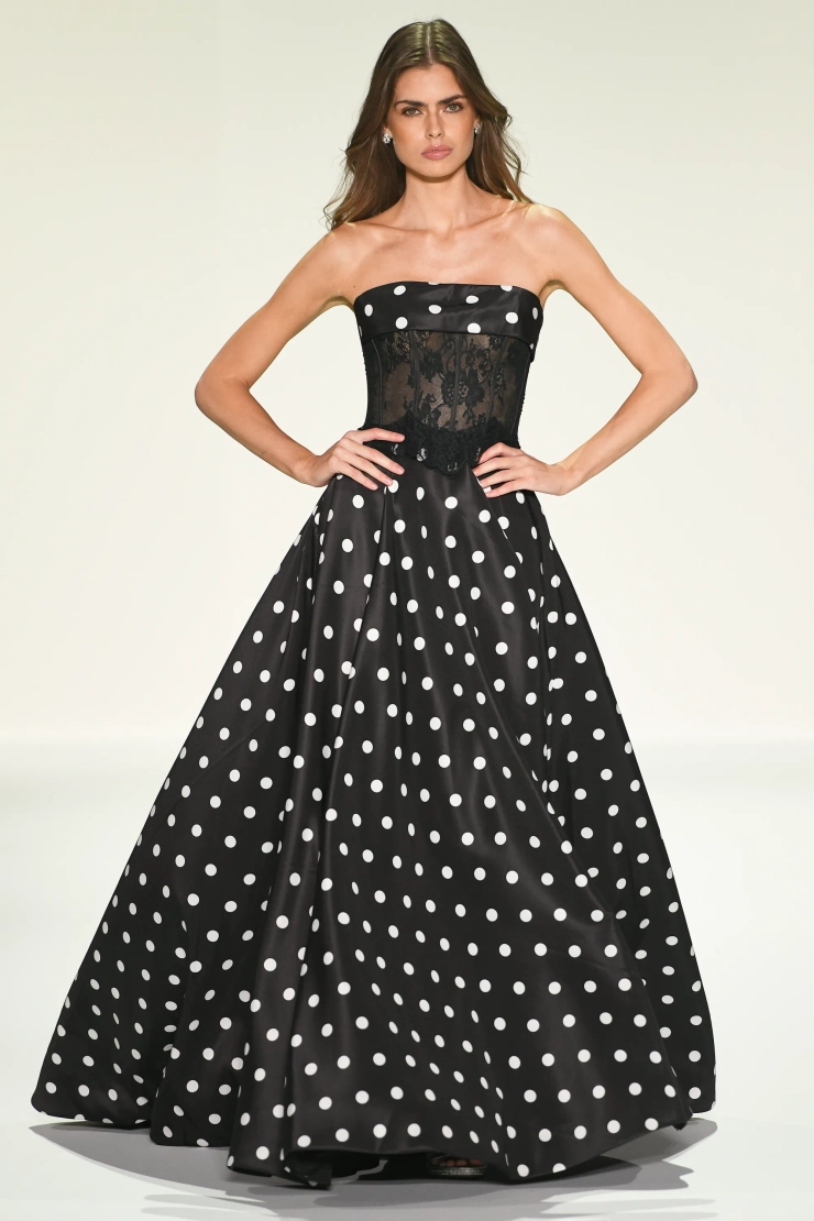 Sherri Hill 57988 #0 default Black/Ivory frontface vertical picture
