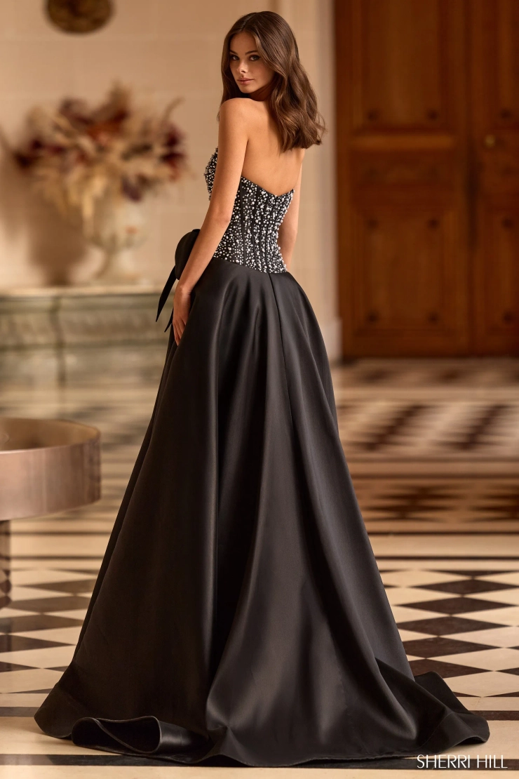 Sherri Hill 58010 #1 default Black/Silver backface vertical picture