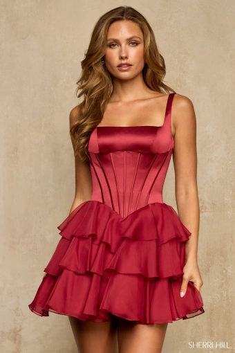 Sherri Hill 58017 $0 default Burgundy frontface vertical cropped thumbnail