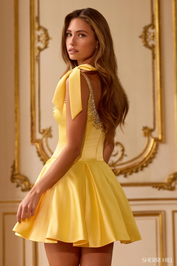 Sherri Hill 58066 #2 default Yellow backface vertical cropped picture