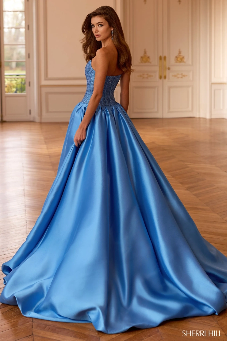 Sherri Hill 58091 #2 default Blue backface vertical picture