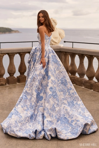 Sherri Hill 58092 $2 default Light Blue backface vertical thumbnail