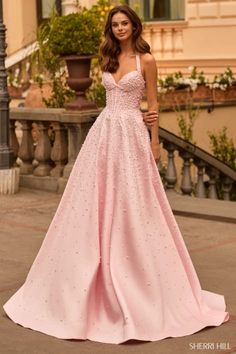 Sherri Hill 58096 $0 default Pink/Silver frontface vertical thumbnail