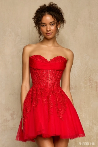 Sherri Hill 58116 $0 default Red frontface vertical cropped thumbnail