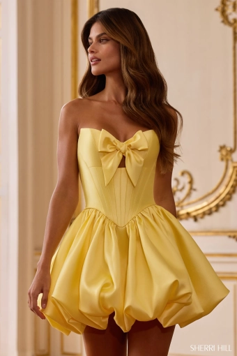Sherri Hill 58150 $0 default Yellow frontface vertical thumbnail
