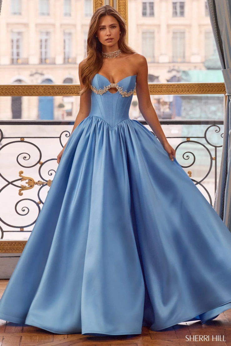 Sherri Hill 58161 #0 default Periwinkle frontface vertical picture