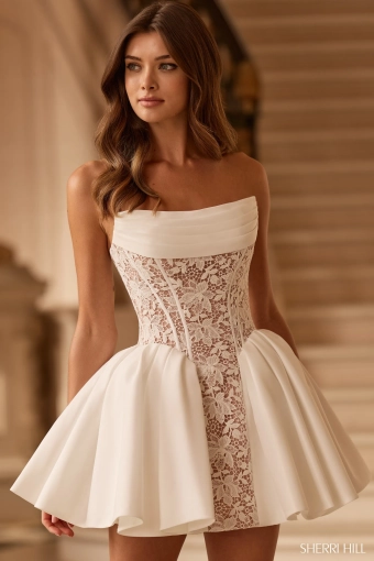 Sherri Hill 58306 $1 Ivory frontface vertical thumbnail