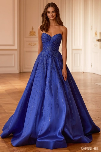 Sherri Hill 58327 $1 Royal frontface vertical thumbnail