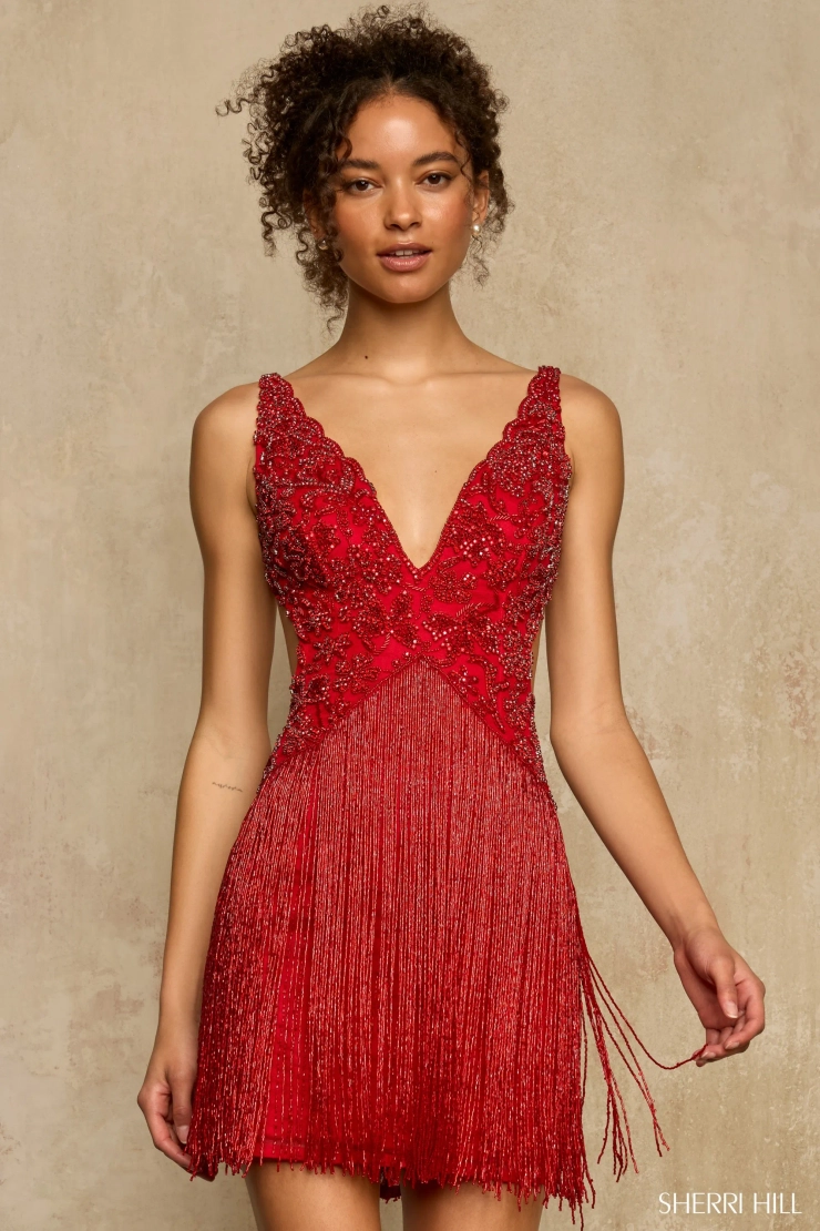 Sherri Hill 67070 #0 default Red frontface vertical picture