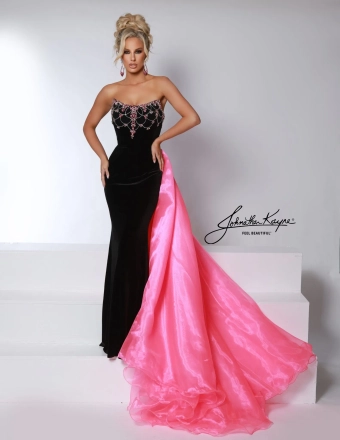 Johnathan Kayne Style #2945 $5 Black/Pink frontface vertical thumbnail