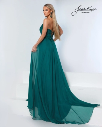 Johnathan Kayne Style #3256 $5 Emerald backface vertical thumbnail
