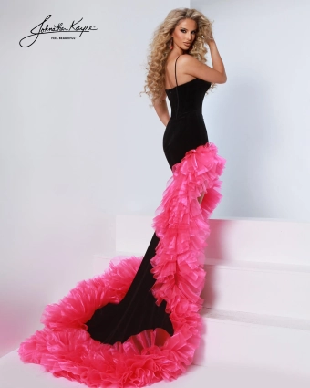 Johnathan Kayne Style #3304 $6 Black/Hot Pink backface vertical thumbnail