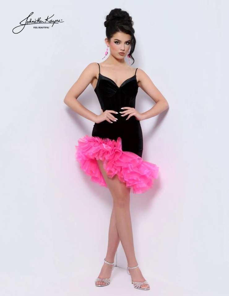 Johnathan Kayne Style #3304S #0 default Black/Hot Pink frontface vertical picture