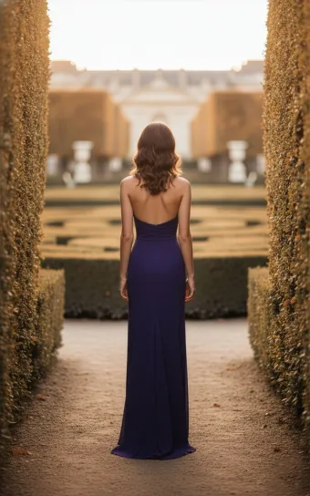 Morilee Style #3030034 Halter Neck and Open Back Chiffon Sheath Bridesmaid Dress #1 default backface vertical thumbnail