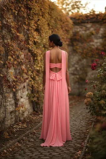 Morilee Style #3030038 Ruched Strapless Sweetheart Empire Waist Bridesmaid Dress with Neck Scarf #1 default backface vertical thumbnail
