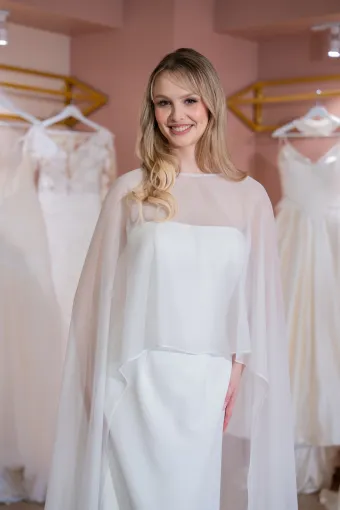 Jana Ann Couture Style #26204 Minimalist Crepe Column Gown #7 frontface vertical cropped thumbnail