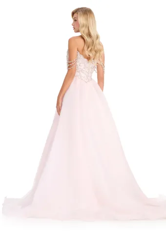 Ashley Lauren Style #12421 #0 Ivory/Ice Pink vertical thumbnail