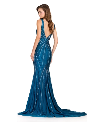 Ashley Lauren #11693 #22 Peacock backface vertical thumbnail
