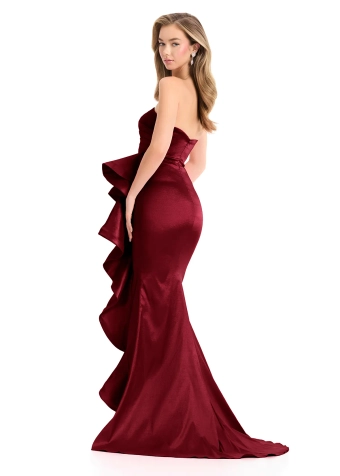 Ashley Lauren #11751 #39 Burgundy backface vertical thumbnail