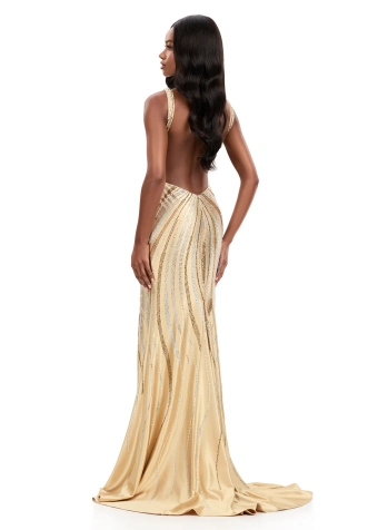 Ashley Lauren #12253 #6 Gold backface vertical thumbnail