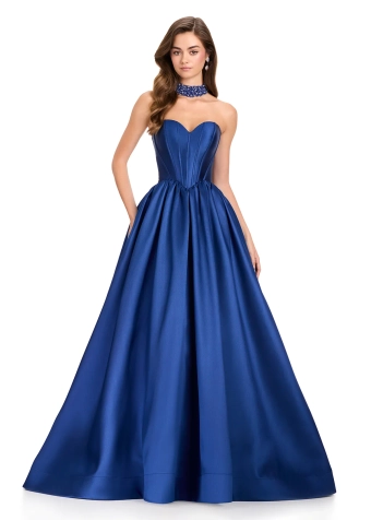 Ashley Lauren #12397 #1 Navy frontface vertical thumbnail